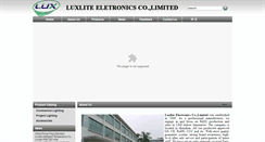 Desktop Screenshot of luxliteled.com
