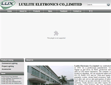 Tablet Screenshot of luxliteled.com